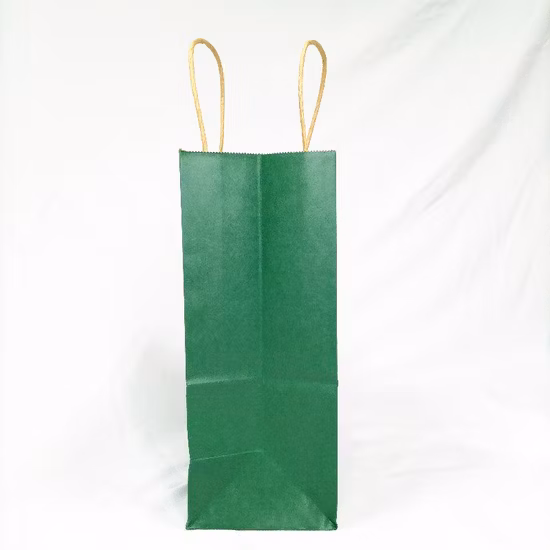 2021 新しくデザインされたクリスマスブラウンクラフト紙ギフトバッグパーティー/お茶/靴/洋服/ケーキ用